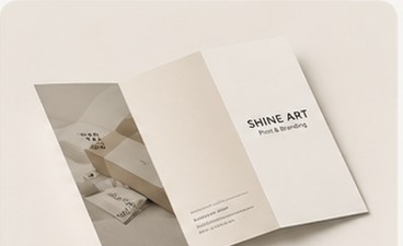 بروشور — چاپ حرفه‌ای Shine Art